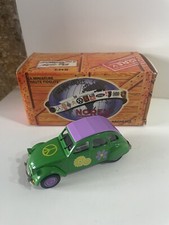 Voiture miniature Norev Hachette  2CV 6 1974 1/43 BOITE Collection A2 Peace Love