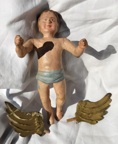 Ancien ange crèche - ancien,