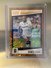 2022-23 panini score ligue 1 Hamza Sakhi RC bronze  swirl 32/55 AJ Auxerre