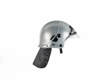 8902 Casque de pompier argent I Réplique fidèle à l'original en design MSA I ...