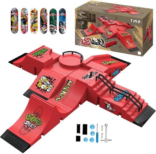 Fingerboard skate park set - fingerboard,