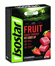 Isostar Energy Fruit Boost - Saveur Fraise - Pâtes de Fruits Sport - Réductio...
