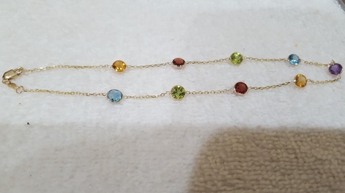 14k yellow gold necklace with - yellow,