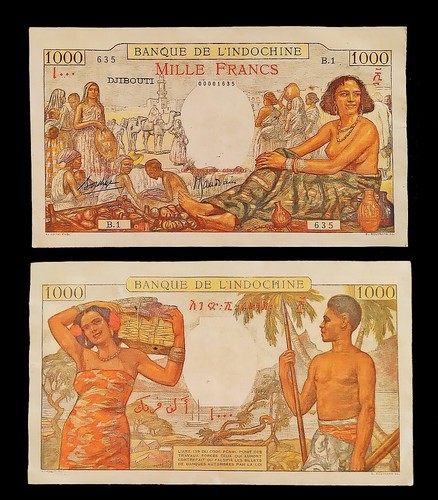 1938 1000 francs djibouti - 1938,