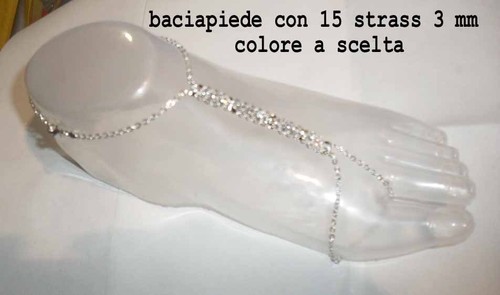 Baciapiedi bijou strass - baciapiedi,