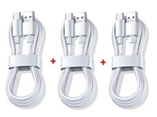 Câble Téléphone USB USB-C Lot de 3 – Compatibles Samsung, Xiaomi, Huawei