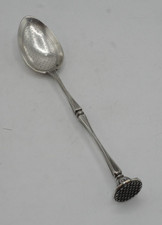 RARE CUILLERE A MEDICAMENT ARGENT MASSIF  POINCON MINERVE ORIGINE FRANCE