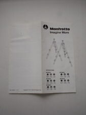 Mode d'emploi pied Manfrotto MT 293A3 / MT 294A3 / MT 294C3 / MT 293A4 / MT294A4