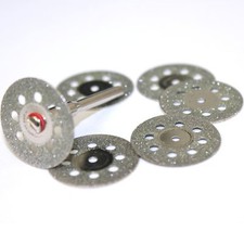 6x Diamant Disques de Coupe 22mm pour Dremel / Proxxon Outil Multifonctions