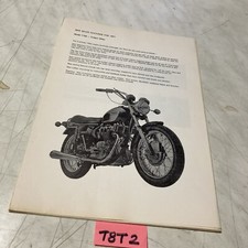 Triumph moto 1971 T150 T120R Bandit 350 T25 T100R TR6R etc prospectus catalogue