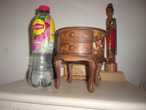 Petit meuble rond bois - en, 2