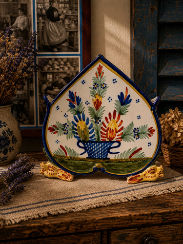 Vase cœur hr quimper - vase,