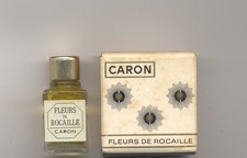 FLEURS DE ROCAILLE de CARON parfum 2,5 ml 2/3 pleine avec boite. Ancien et rare