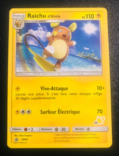 Carte Pokemon Promo Raichu d'Alola SM65 Soleil et Lune Stamp neuve édition 2017