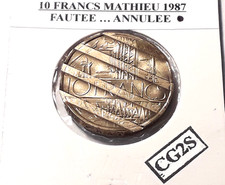 FAUTEE 10 Francs Mathieu 1987