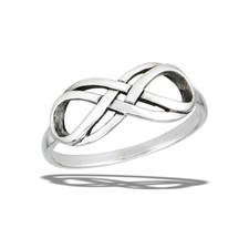 Bague Double Infini En Argent