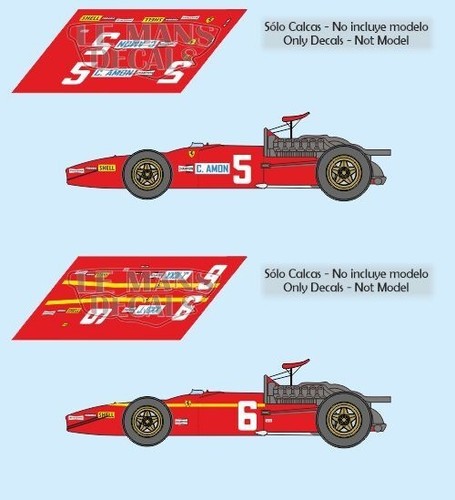 Décals ferrari 312 - décals, british