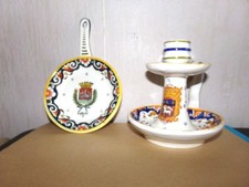 2 PORCELAINE    VIEUX ROUEN