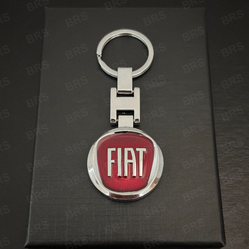Porte clés fiat métal - porte-clés, chrome