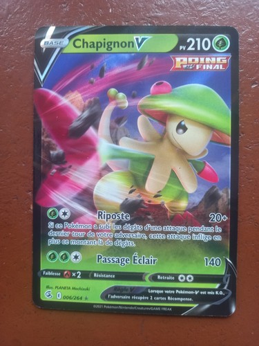 Carte pokemon chapignon - carte,