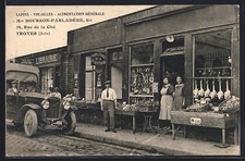 CPA Troyes, Alimentation Générale, Mon Bourson-Parladère, 34, Rue de la Cité 