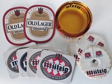 Lot bière Alsace Mutzig + cendrier + sous bock
