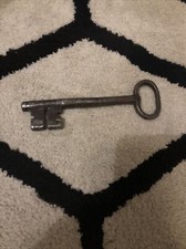 Ancienne Grande Clef Cle Fer Forgé XIX Grange Porte Ancienne Chateau