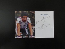 Autographe Marc Madiot sur carte  photo Cycl2