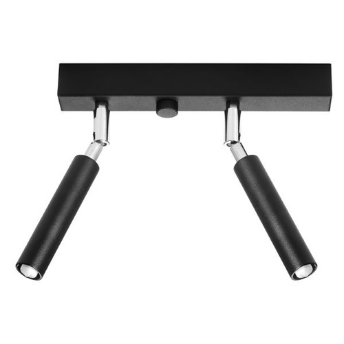 Plafonnier aluminium noir - plafonnier,