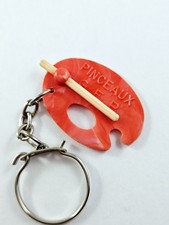 PORTE-CLES - PINCEAUX GEP - Miniature, Palette Art Peintures - Vintage 1960s