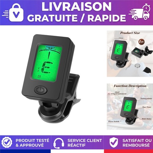 Accordeur chromatique pince - à,