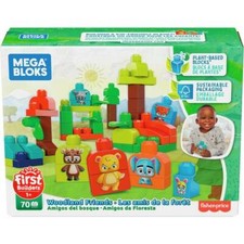 Ensemble de construction préscolaire Mega Bloks Woodland Friends, blocs à bas...