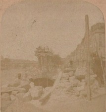 RARE PARIS EN TRAVAUX 1860 