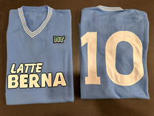 Maillot Naples Lait Bern Dirceu 10 1983/84 Acrylique Meriam Vintage Football