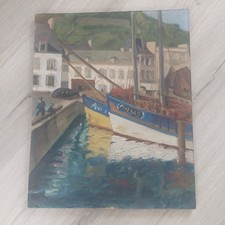 TABLEAU SCENE DE PORT