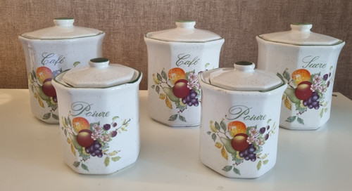 Lot pots cuisine - 5, céramique