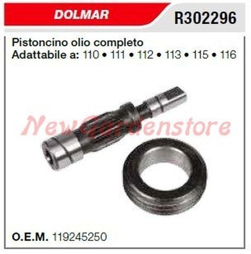 Piston huile dolmar pour - piston, d’huile