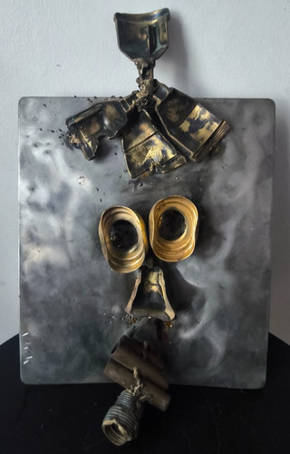Sculpture métal vassas art - métal,