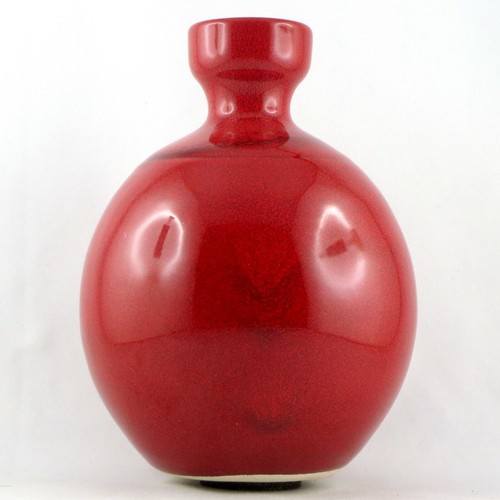 Vase céramique rouge bleu - céramique,