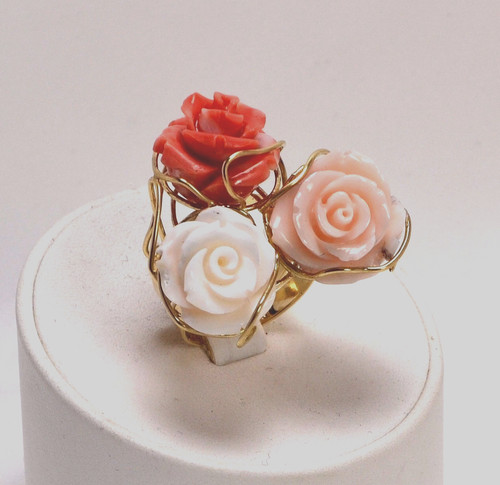 Bague jaune kt et - en,