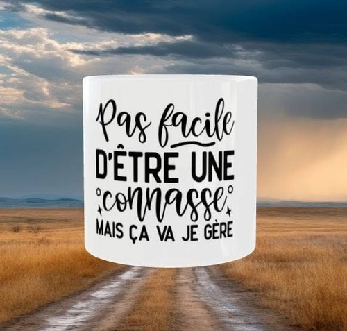 Mug humour pas facile être - humour,