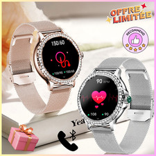 Montre Connectée LUXE FEMME sport santé appels ÉLÉGANCE PROMO!