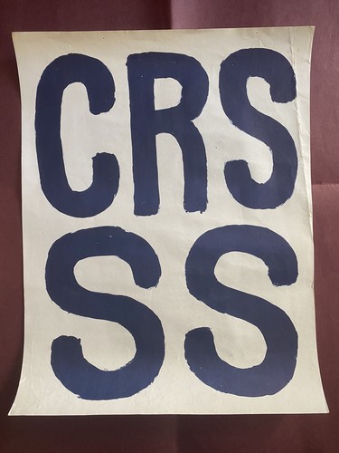Affiche originale crs 1968 - affiche,