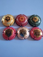 lot de 6 capsules de champagne bollinger