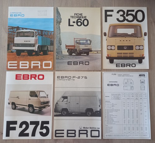 Ebro lot brochures début - ebro,