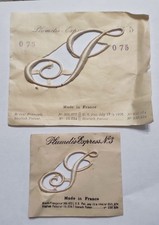 lot  2 lettres brodées " I " PLUMETIS-EXPRESS N°5 et N°3 monogramme initiale