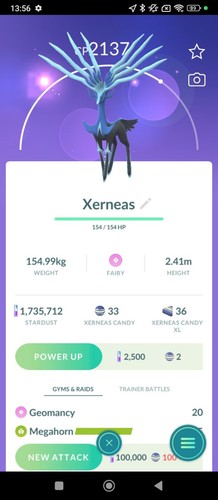 Xerneas legendary non - legendary,