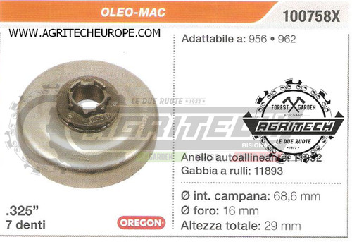 100758x pignon campana - 100758x,