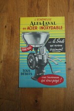Matériel agricole. Prospectus, dépliant publicitaire ALFA LAVAL écrémeuse. An 50