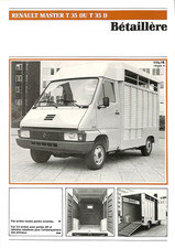 RENAULT MASTER T 35 / BÉTAILLERE / HEULIEZ AUGEREAU BROU  (28) FICHE